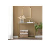 SoBuy FSB29-G Table Console Table d'Appoint Bout de Canapé Table d’Entrée Or G