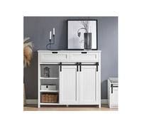 FSB74-W Buffet Bahut, Commode Armoire de Rangement Meuble de Rangement avec 2 Portes