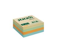 FSC Stick'n Hopax bloc autocollant, 76x76 mm, cube, mélange pastel prairie, 400 feuilles