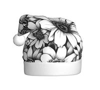 FSCEV Animaux Tortues de mer Chapeau de Noël pour adulte Chapeau de Père Noël en peluche pour Noël Nouvel An Cadeaux de vacances festifs