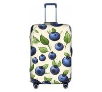 FSCEV Blueberry Pattern03 Housse de protection pour valise à roulettes 45,7 à 81,3 cm, blanc, S