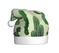 FSCEV Cactus. Chapeau de Noël pour adulte en peluche pour Noël, Nouvel An, cadeaux de vacances festifs