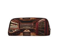 FSCEV Cave à vin rouge trousse à crayons trousse cosmétique sac de rangement de bureau sac de rangement pochette de rangement quotidien argent, taille unique, organisateur de sac, Argenté, One Size,