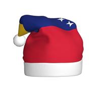 FSCEV Chapeau de Noël drapeau du Venezuela pour adulte en peluche pour Noël, Nouvel An, cadeaux de vacances festifs