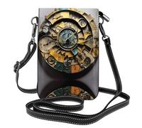 FSCEV Clock Art Petit sac à main pour téléphone portable Sac à bandoulière Sac à main Sac à main