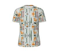 FSCEV Cute Fox Bear Bird Tree T-shirt à manches courtes en maille pour homme Séchage rapide Entraînement Course Essentials, Noir , 6XL