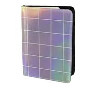 FSCEV Étui de passeport carré réfléchissant pour passeport, accessoires de voyage, étui en cuir