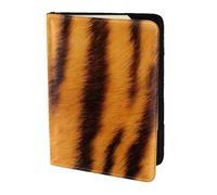 FSCEV Étui de passeport en cuir avec motif à rayures tigre