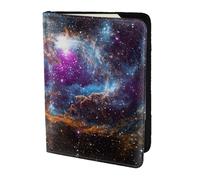 FSCEV Étui de passeport en cuir pour passeport - Accessoires de voyage - Univers Galaxy Space