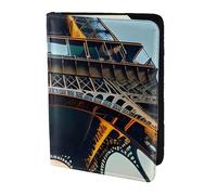 FSCEV Étui de passeport en cuir pour passeport Motif Tour Eiffel Paris