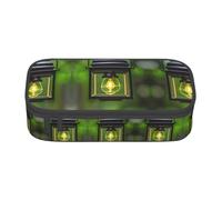 FSCEV Grande trousse à crayons Firefly et lanterne grande capacité pour le bureau, Noir , Taille unique, Organiseur de sac