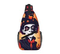 FSCEV Happy Halloween Cross Chest Bag Diagonally Shoulder Randonnée Casual Daypack For Men Women