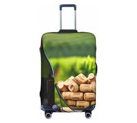FSCEV Housse de protection pour bouteille de vin, raisins, chariot, valise, voyage d'affaires, protection de bagages, mode 45,7 à 81,3 cm, blanc, M