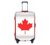 FSCEV Housse de protection pour valise à roulettes Motif drapeau canadien 45-81 cm, blanc, M