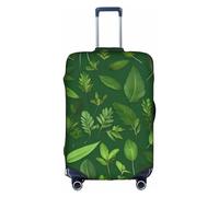 FSCEV Housse de protection pour valise à roulettes Motif feuilles de plantes aromatiques 45,7 à 81,3 cm, blanc, XL