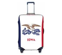 FSCEV Iowa State Flag Trolley Valise Housse de protection pour bagage de voyage d'affaires 45,7 à 81,3 cm, blanc, S