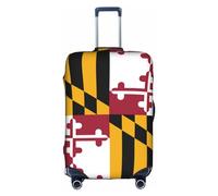 FSCEV Maryland State Flag Trolley Valise Housse de protection pour bagage de voyage d'affaires 45,7 à 81,3 cm, blanc, XL