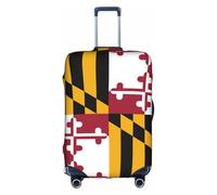 FSCEV Maryland State Flag Trolley Valise Housse de protection pour bagage de voyage d'affaires 45,7 à 81,3 cm, blanc, L