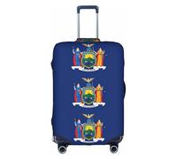 FSCEV New York State Flag Trolley Valise Housse de protection pour bagage de voyage d'affaires Mode 45,7 à 81,3 cm, blanc, S