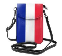 FSCEV Petit sac à main à bandoulière pour téléphone portable Motif drapeau français