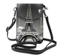 FSCEV Petit sac à main à bandoulière pour téléphone portable, tour Eiffel et nuage de Paris