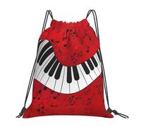 FSCEV Sac à dos de sport avec cordon de serrage et note de musique pour le quotidien, la randonnée, le voyage