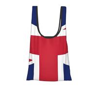 FSCEV Sac de courses réutilisable avec motif drapeau du Royaume-Uni