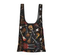 FSCEV Sac de courses réutilisable pour guitares - Sac fourre-tout utilitaire - Pochette de rangement multifonction