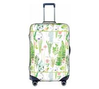 FSCEV Springtime Herb Garden Trolley Valise Housse de protection pour bagage de voyage d'affaires 45,7 à 81,3 cm, blanc, XL