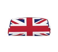 FSCEV Trousse à crayons avec drapeau du Royaume-Uni - Trousse de rangement pour le bureau - Rangement quotidien, Argenté., Taille unique, Organiseur de sac