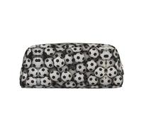 FSCEV Trousse à crayons avec motif de football marin - Sac de rangement pour le bureau - Rangement quotidien, doré, Taille unique, Organiseur de sac