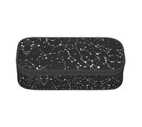 FSCEV Trousse à crayons de grande capacité avec motif constellation de divination étoilée - Grand sac de rangement pour bureau, Noir , Taille unique, Organiseur de sac