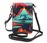 FSCEV Volcano Bloom Petit sac à main à bandoulière pour téléphone portable