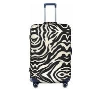 FSCEV Zèbre Animal Trolley Valise Housse de protection pour voyage d'affaires Sac de protection tendance 45,7 à 81,3 cm, blanc, XL