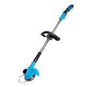 FSCLJ Débroussailleuse électrique sans fil 12 V - Légère - 2 en 2 - Tige télescopique et tête de machine réglable pour couper l'herbe