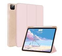 FSCOVER Coque pour iPad Pro 11 Pouces 2022/2021/2020 (4ème/3ème/2ème génération), Fibres végétales biodégradables en TPU Souple avec Porte-Stylo, Fonction Veille/réveil Automatique, Pink