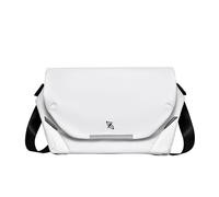FSD.WG Herren-Umhängetasche Nylon-Umhängetasche Wasserdichte Umhängetasche Multi-Pocket-Typ Arbeitstasche für Männer und Frauen Kann für Reisen im Freien verwendet werden, Weiß, L