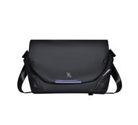 FSD.WG Herren-Umhängetasche Nylon-Umhängetasche Wasserdichte Umhängetasche Multi-Pocket-Typ Arbeitstasche für Männer und Frauen Kann für Reisen im Freien verwendet werden, Schwarz, M