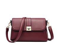 FSD.WG Sac à bandoulière tendance pour femme avec poches multiples, Rouge (6061), Large