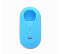 FSDGJZDFG Coque de clé de Voiture en Silicone pour Fiat 500, 3 Boutons, Rabattable, Accessoires Automobiles, Style Automobile, 1 pièce