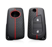 FSDGJZDFG Coque de Protection en Silicone pour clé télécommande de Voiture, pour Toyota Auris Corolla Reiz Yaris Aygo Rav4 2022 Scion Hilux, pour Peugeot 108 pour Citroën C1