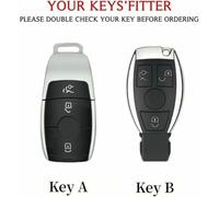 FSDGJZDFG Étui à clés de Voiture en Cuir pour Mercedes Benz 2017 Classe E W213 2018 Classe S Classe C Accessoires Auto