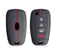 FSDGJZDFG Étui de clé de Voiture à 4 Boutons en Silicone pour Hyundai I30 IX35 Tucson Solaris Focus Sonata Accent Elantra Creta