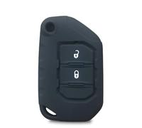 FSDGJZDFG Étui de clé de Voiture en Silicone à 2/3/4 Boutons, pour Jeep Wrangler JL JLU 2018 2019 2020 2021, Pliable