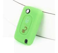 FSDGJZDFG Étui de clé de Voiture en Silicone à 2 Boutons, Coque de Protection à Rabat pour télécommande, pour Citroën C2, C3, C4, C8 pour Peugeot 308, 207, 307, 3008 et 5008