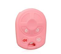 FSDGJZDFG Étui de clé en Silicone 3/4 Boutons pour Ford Focus Fiesta Escape Explorer V Eske 2012-2017, Coque de Protection pour clé