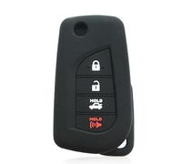 FSDGJZDFG Étui de clé en Silicone pour Toyota Corolla 2020, Support de clé pour Toyota Camry 70 Prius C-HR Clicker Carwalaa, étui de clé de Voiture à 4 Boutons