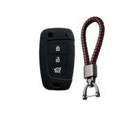 FSDGJZDFG Étui de Protection en Silicone pour clé de Voiture à 3 Boutons, pour Hyundai Solaris 2, Elantra I30, I35, I40, Tucson, Kona