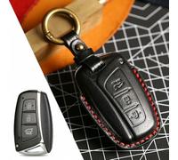 FSDGJZDFG Étui de Protection pour clé de Voiture, Accessoire pour Hyundai Santa Fe, Genesis, IX45, Equus, Porte-clés en Cuir, Sac de Protection