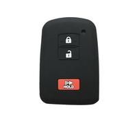 FSDGJZDFG Étui en Silicone pour clé de Voiture, pour Toyota Camry 50 55 Rav4 Auris Yaris Hybrid Highlander Avalon Fob Shell Skin, Porte-clés